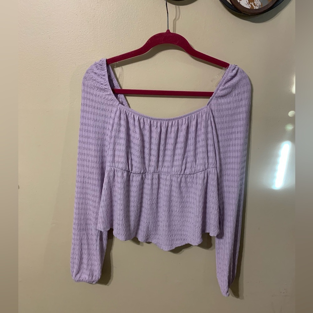 NWT Light Purple long sleeves top